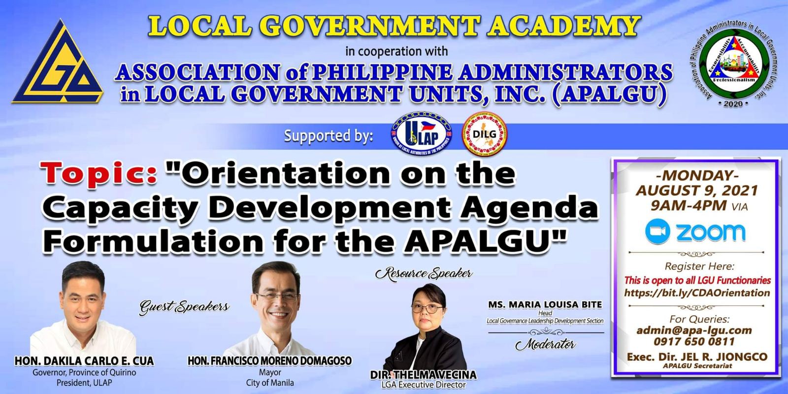 08092021 lga apalgu orientation